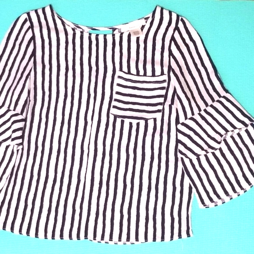 Urban Romantics Striped Blue & White Shirt